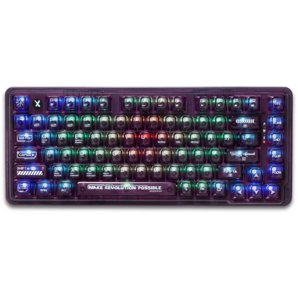 Клавіатура Thunderobot K75 TKL RGB Tri-mode Violet Mist Moon Switch Purple (6932066305550)