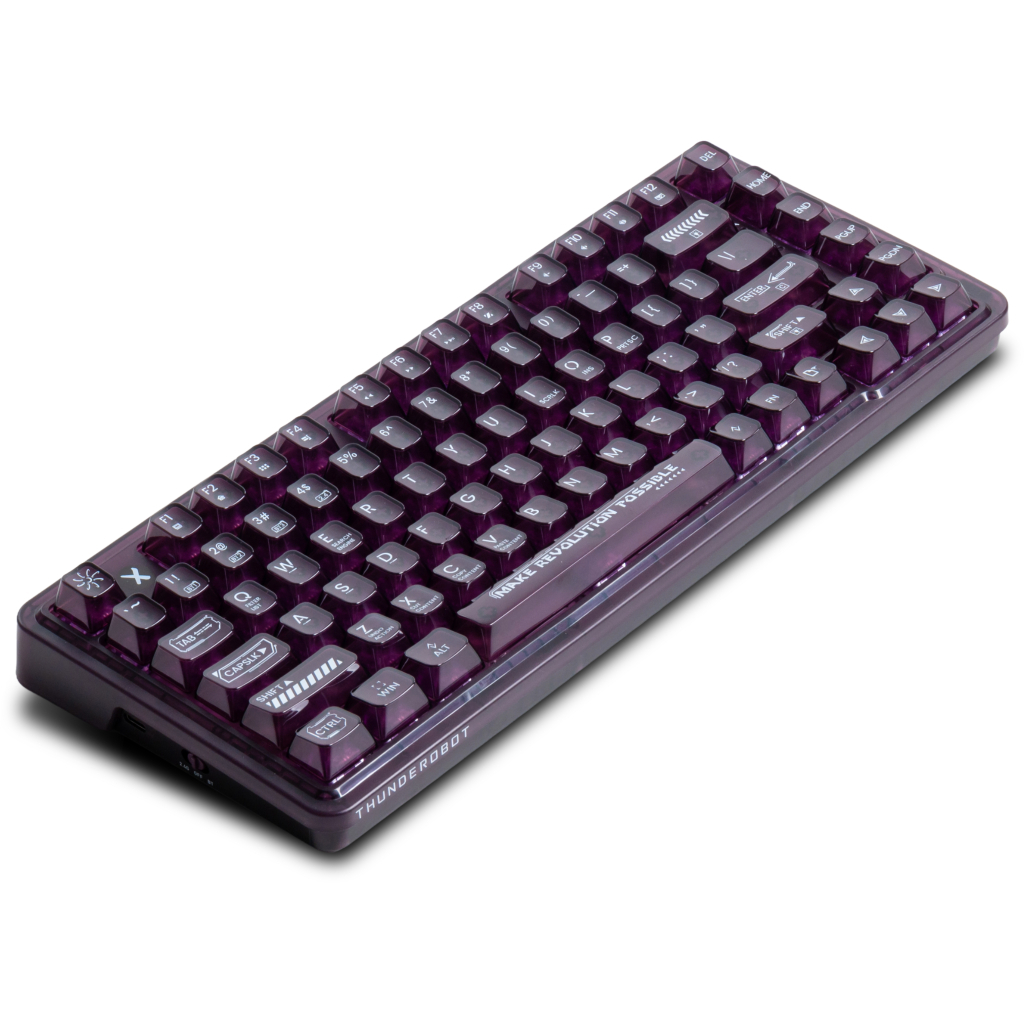 Клавіатура Thunderobot K75 TKL RGB Tri-mode Violet Mist Moon Switch Purple (6932066305550)