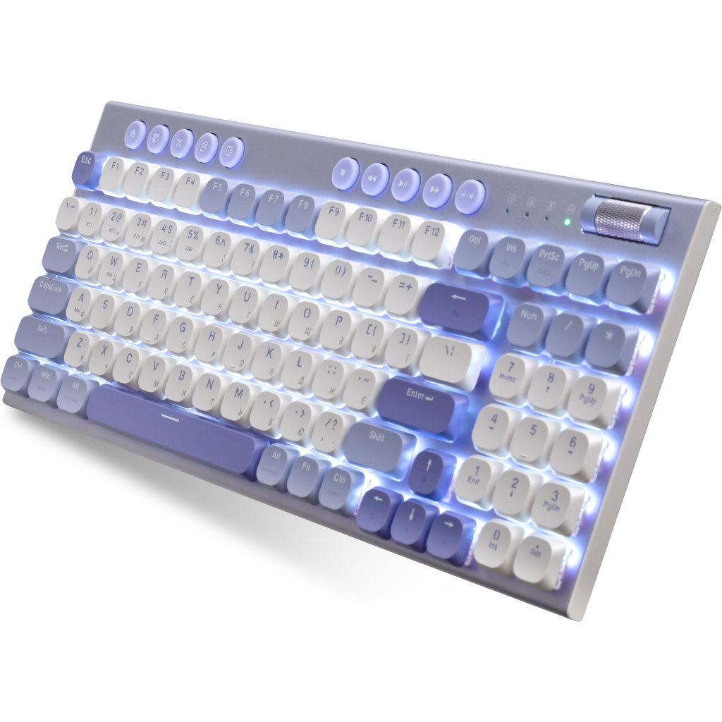 Клавіатура Thunderobot K96 Tri-mode Red Switch UA Purple (6932066308223)