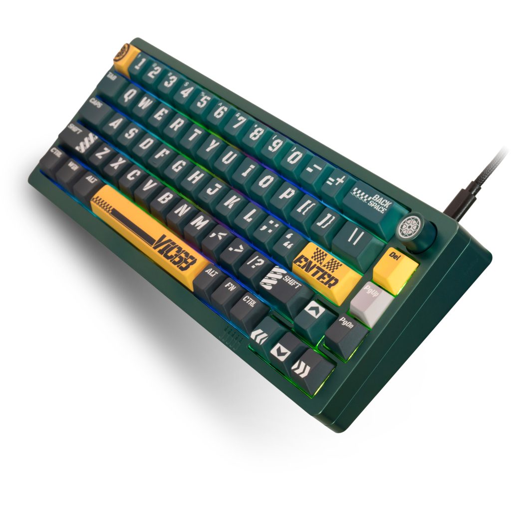 Клавіатура Thunderobot VIC68 TTC Ultra RGB King Magnetic Switch USB Parrot Green (6932066320188)