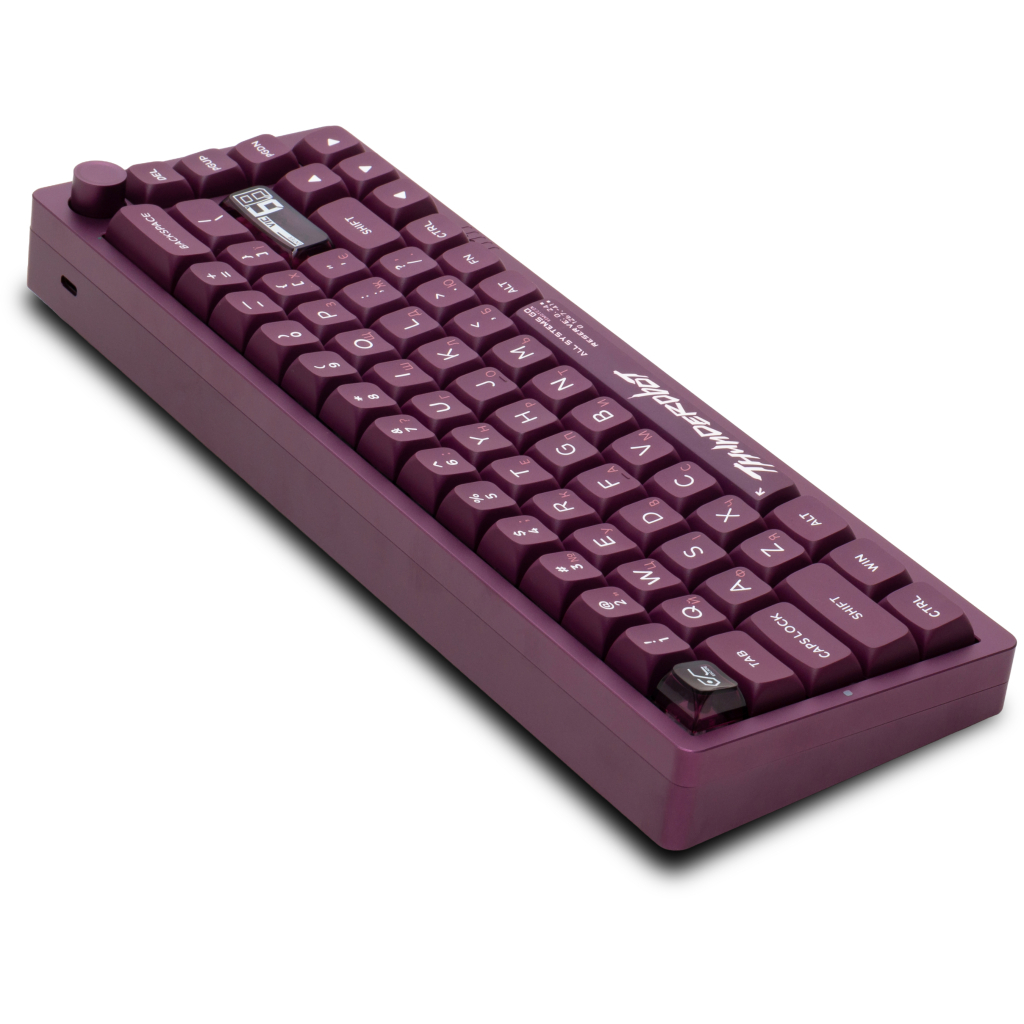 Клавіатура Thunderobot VIC68 Gateron Magnetic Jade Switch Purple USB UA (6932066317201)