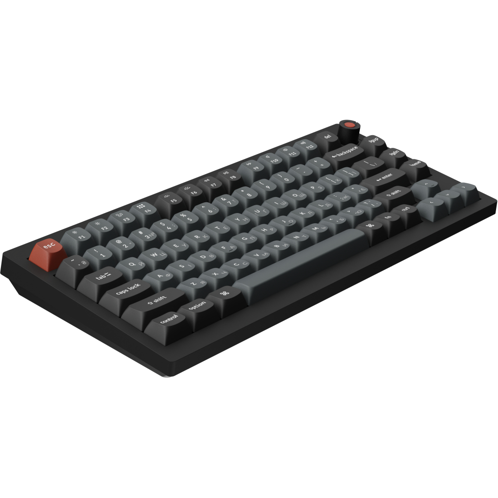 Клавіатура Keychron V1 8K Keychron Super Red Switch RGB USB UA Black (V1W-D1-UA)