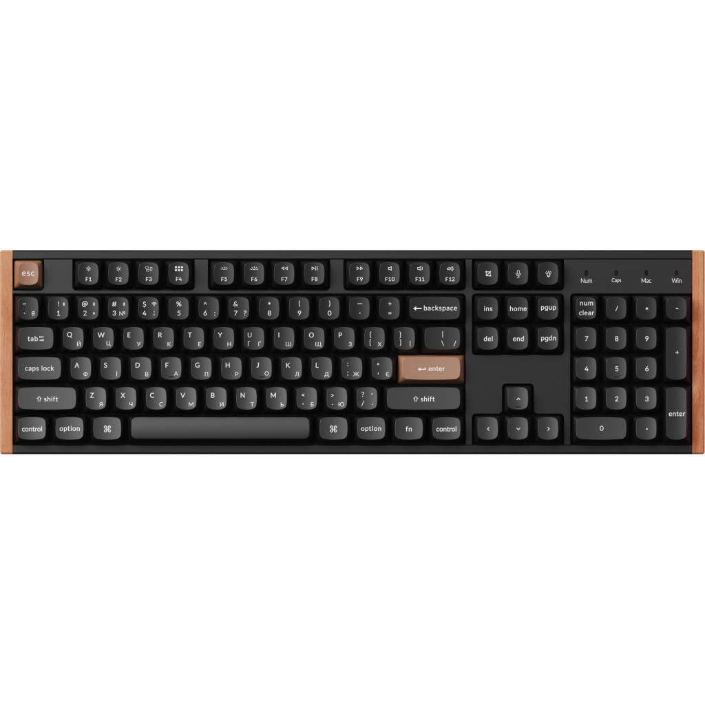 Клавіатура Keychron K10 HE Magnetic Switch RGB UA Black (K10H-F1-UA)