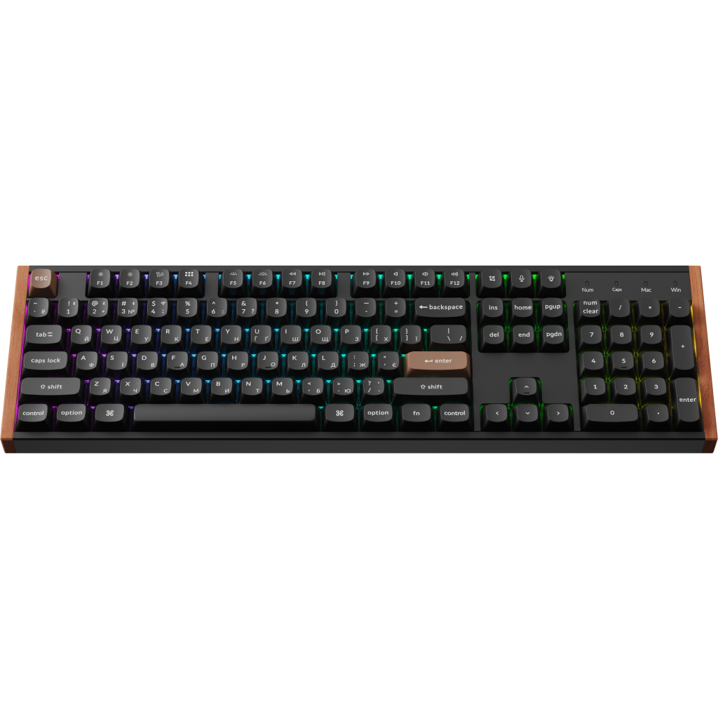 Клавіатура Keychron K10 HE Magnetic Switch RGB UA Black (K10H-F1-UA)