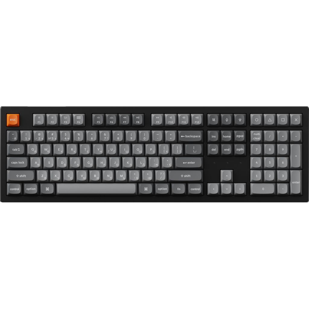 Клавіатура Keychron K10 Max Keychron Super Banana Switch RGB UA Black (K10M-H4-UA)