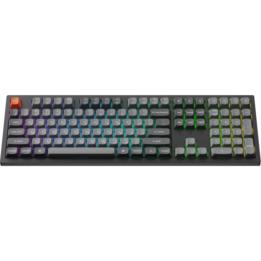 Клавіатура Keychron K10 Max Keychron Super Banana Switch RGB UA Black (K10M-H4-UA)