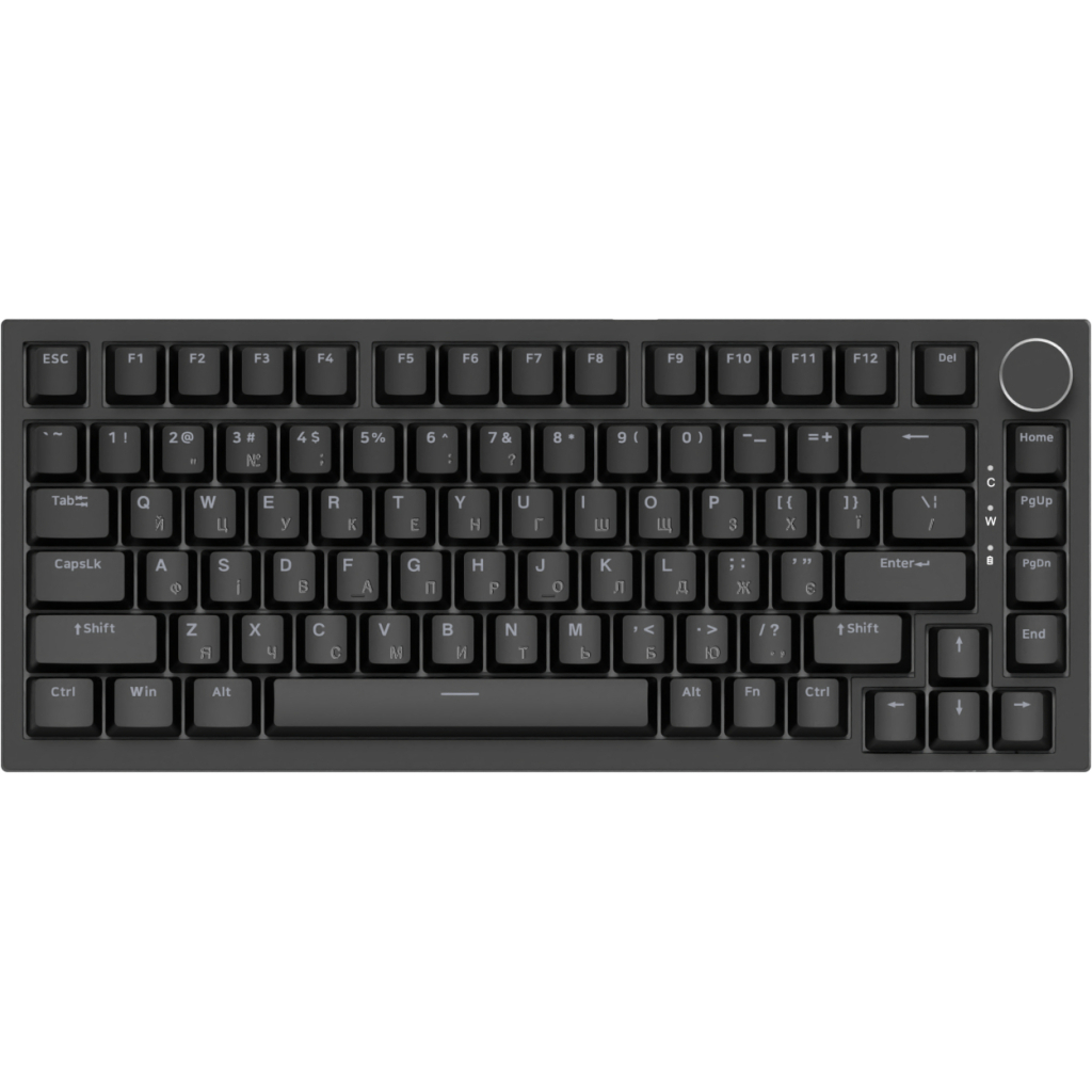 Клавіатура Ajazz AK820 Red Switch USB-C UA Black (AK820-R-B)