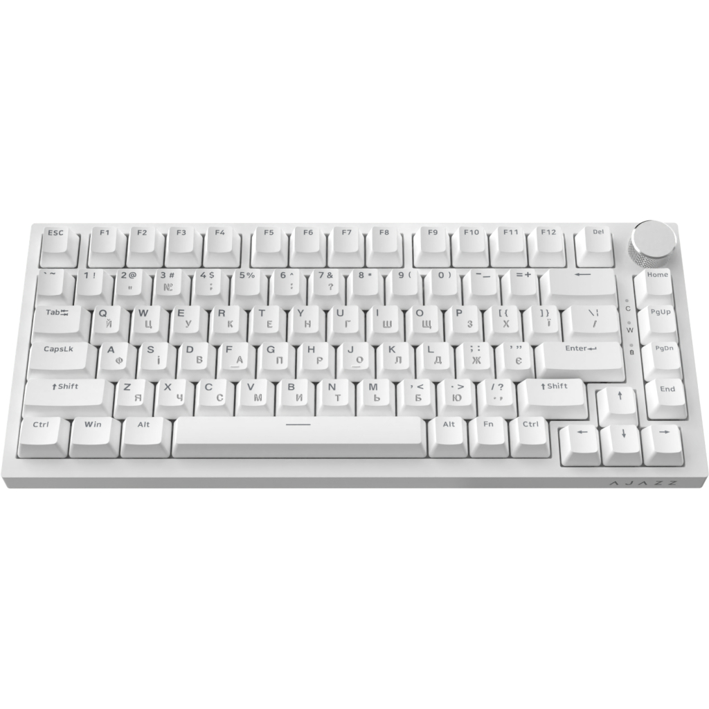 Клавіатура Ajazz AK820 Red Switch USB-C UA White (AK820-R-W)