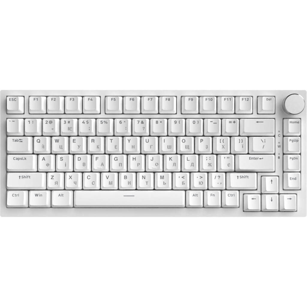 Клавіатура Ajazz AK820 Red Switch USB-C UA White (AK820-R-W)