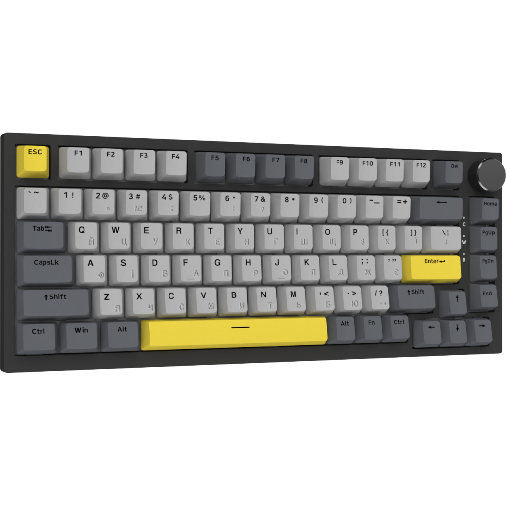Клавіатура Ajazz AK820 Sea Salt Switch RGB USB-C UA Black (AK820-SS-BGY)