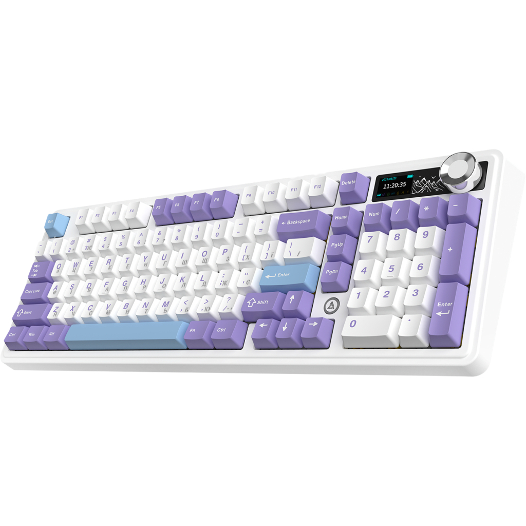 Клавіатура Ajazz Maillard V2 Maillard Switch Wireless/Bluetooth/USB UA Purple/White/Blue (AK980-V2-M-PWB)