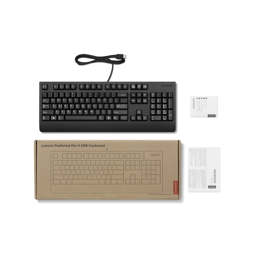 Клавіатура Lenovo Preferred Pro II USB UA Black (4Y41R64624)