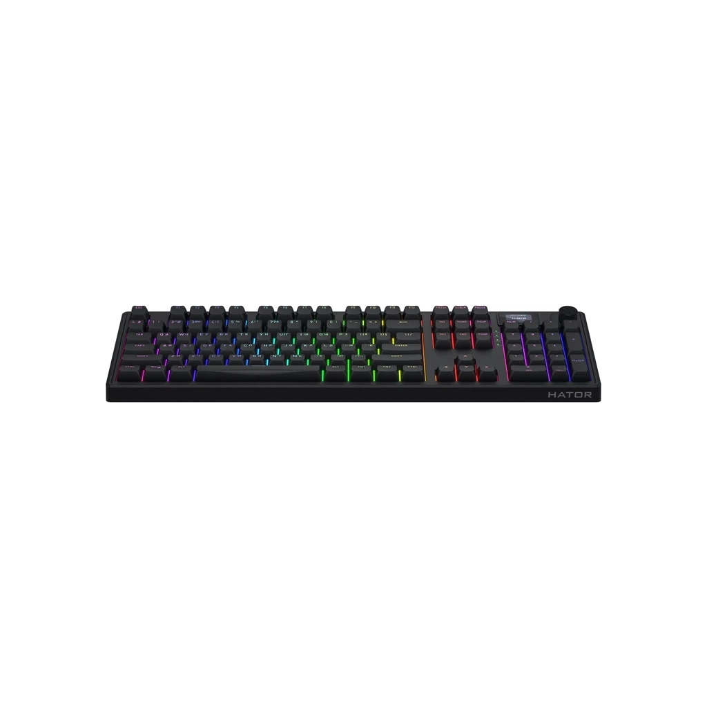 Клавіатура Hator Skyfall 100 PRO Aurum Vanila Silent RGB Wireless/Bluetooth/USB UA Black (HTK4101UA)