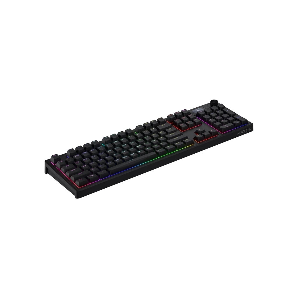 Клавіатура Hator Skyfall 100 PRO Aurum Vanila Silent RGB Wireless/Bluetooth/USB UA Black (HTK4101UA)
