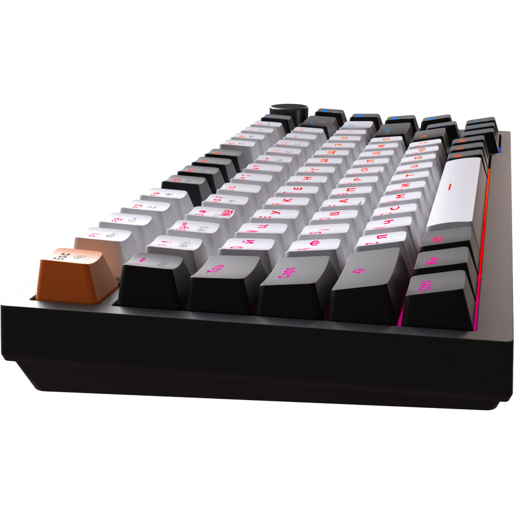 Клавіатура GamePro Asgard Valhalla QLAB Sakura Switch RGB Bluetooth/Wireless/USB-C UA Black (MK160-B-QS-PRO)