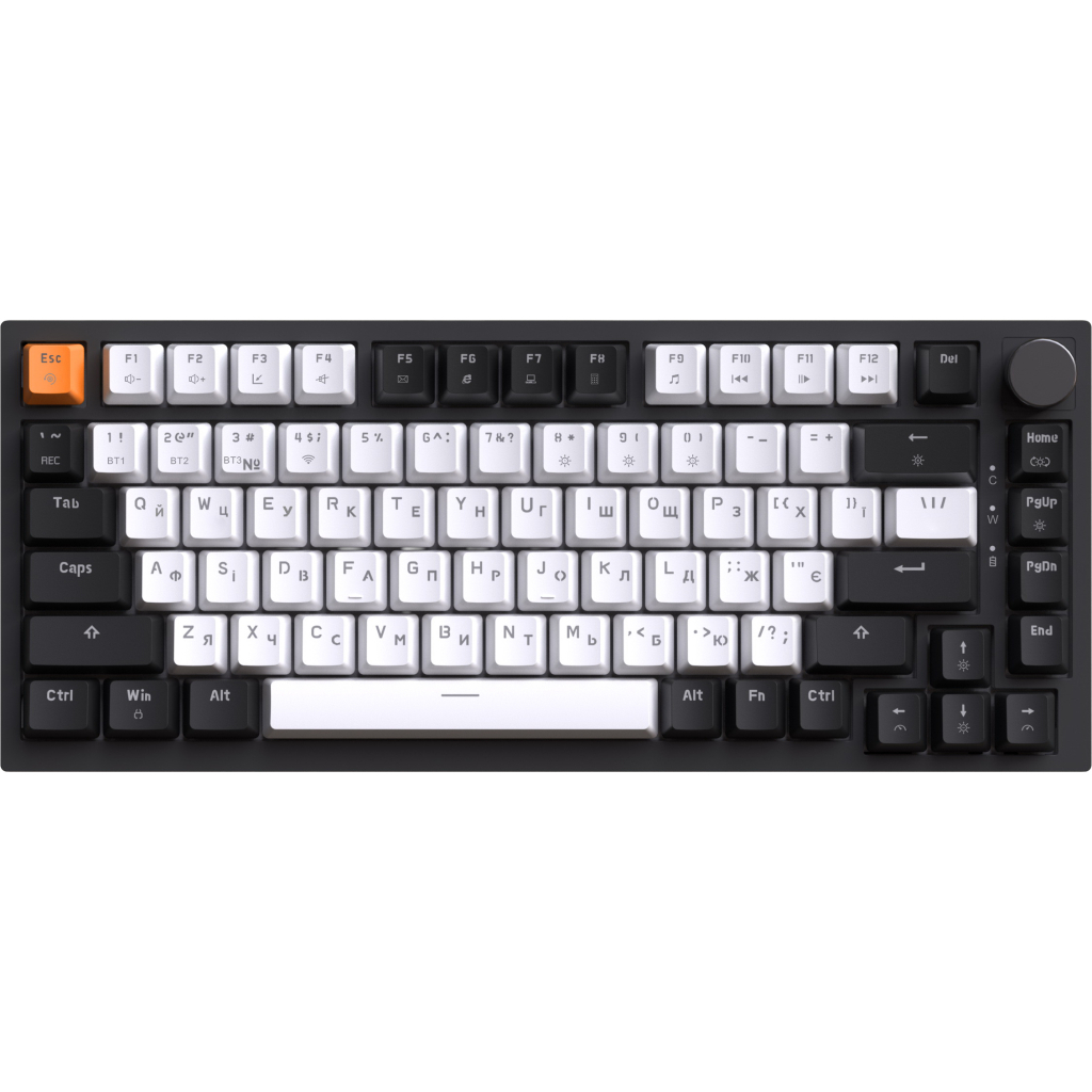 Клавіатура GamePro Asgard Valhalla QLAB Sakura Switch RGB Bluetooth/Wireless/USB-C UA Black (MK160-B-QS-PRO)