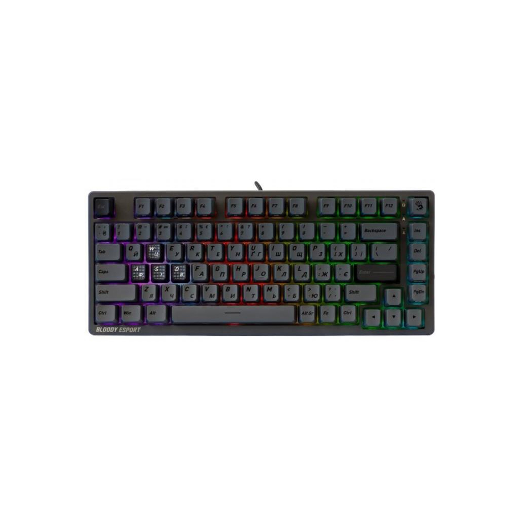 Клавіатура A4Tech Bloody MS76 USB UA Iron Grey (4711421003292)
