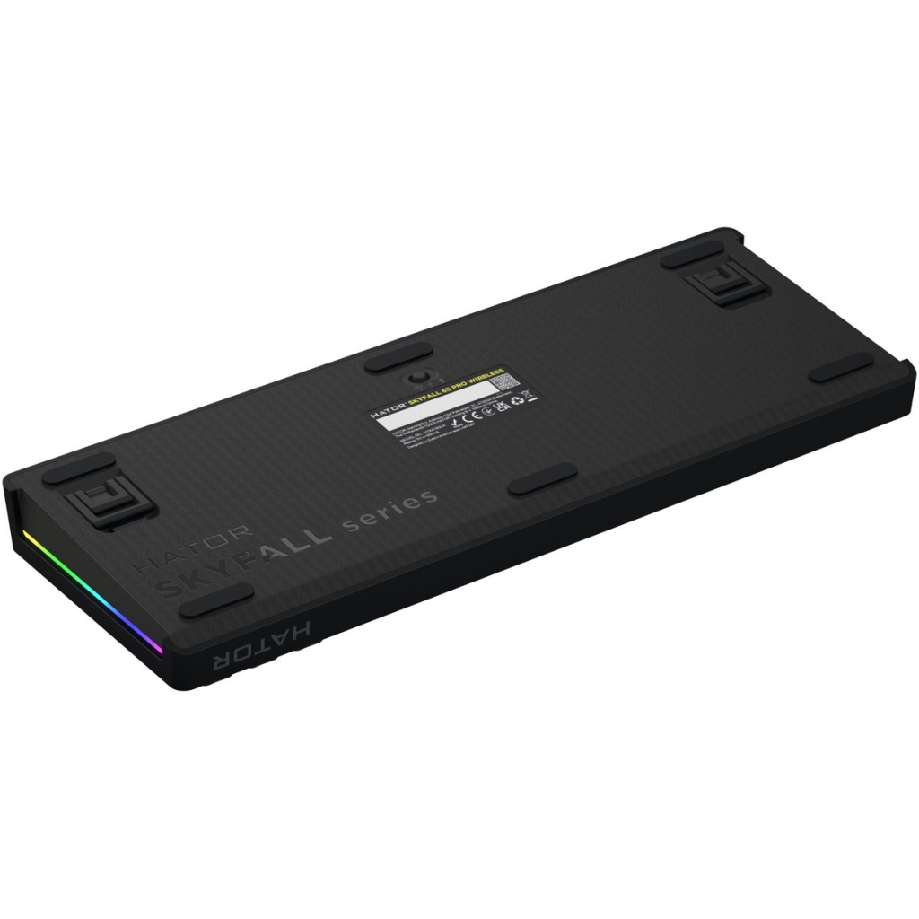Клавіатура Hator Skyfall 65 Pro Aurum Vanila Silent RGB Wireless/Bluetooth/USB UA Grey/Black (HTK4160UA)
