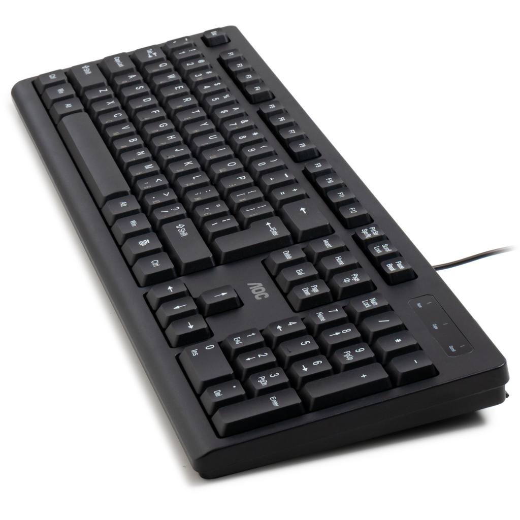 Клавіатура AOC KB100B USB UA Black (KB100B/97)