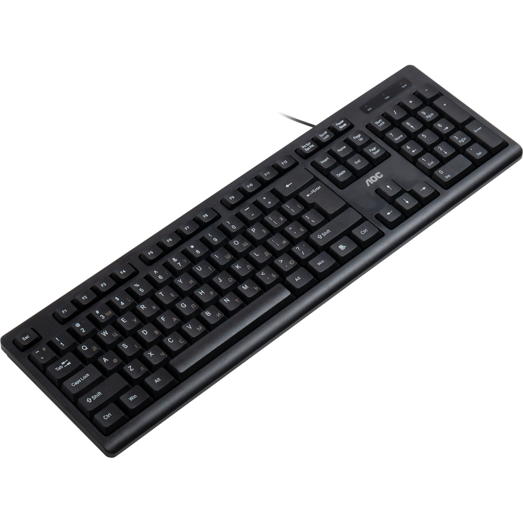 Клавіатура AOC KB100B USB UA Black (KB100B/97)