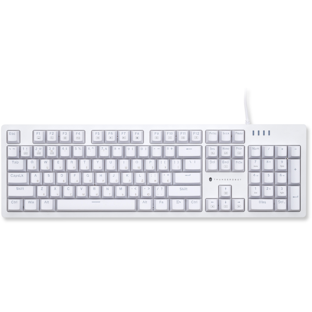 Клавіатура Thunderobot K104 Red Switch USB UA White (6932066308162)