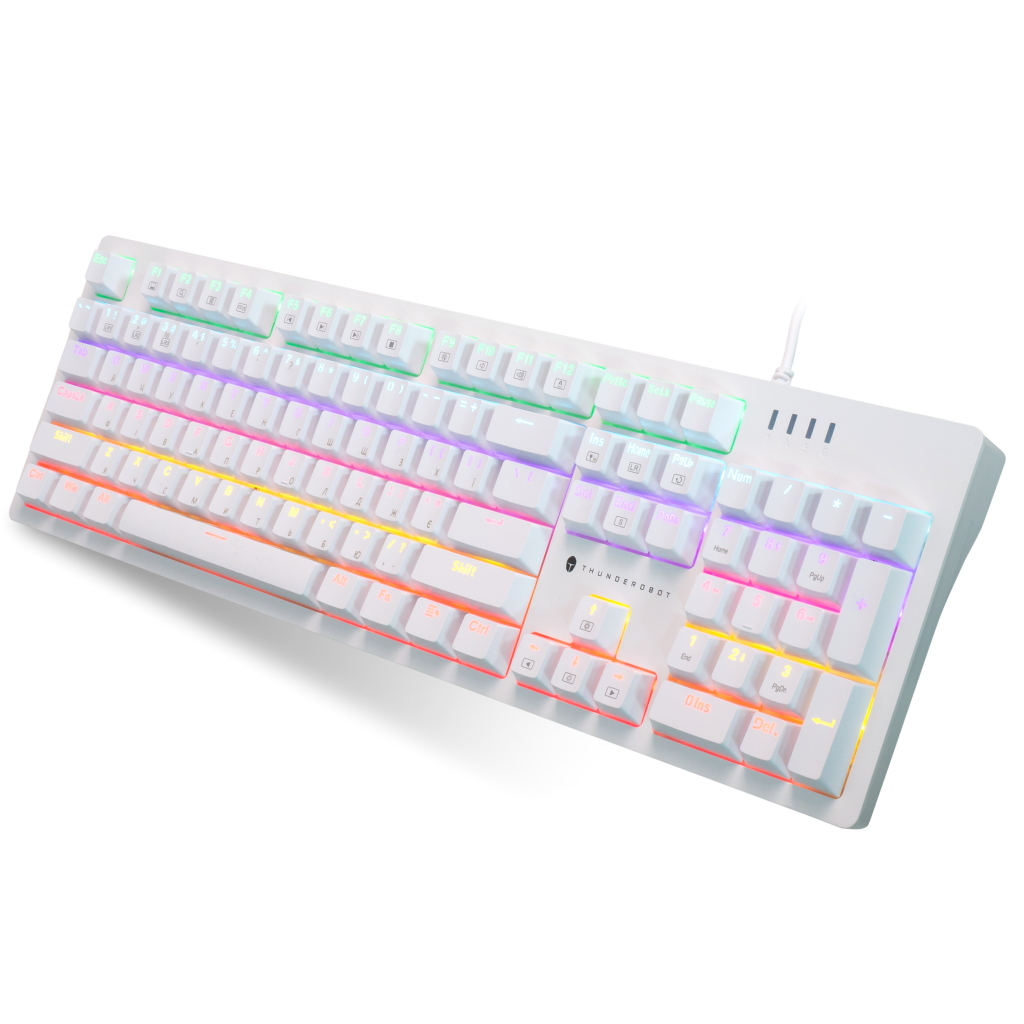 Клавіатура Thunderobot K104 Red Switch USB UA White (6932066308162)