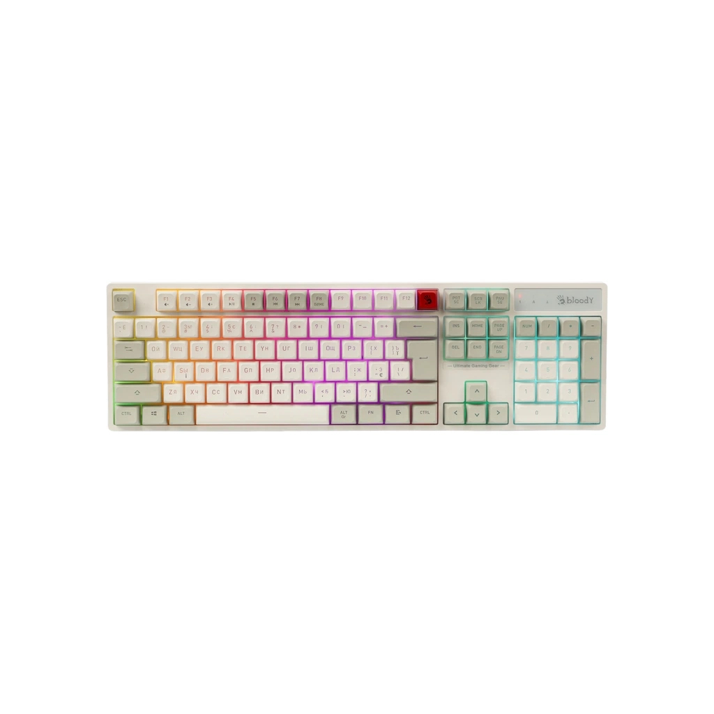 Клавіатура A4Tech Bloody B230N USB UA White (4711421003131)