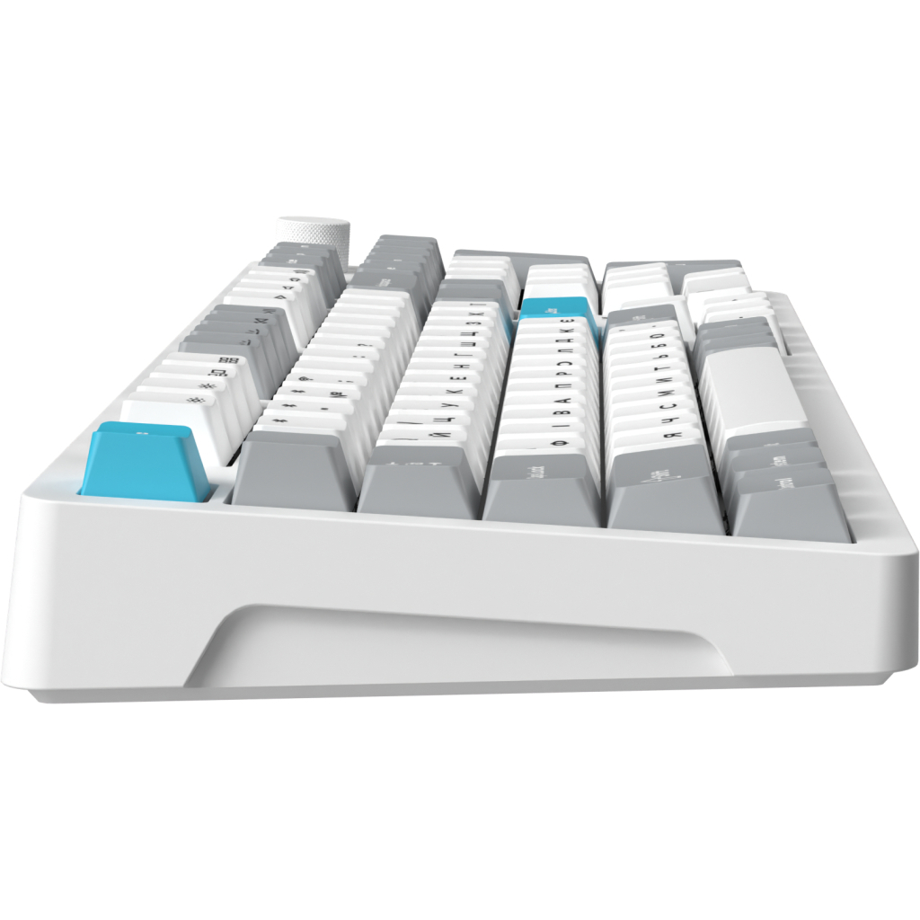 Клавіатура GamePro Asgard Drakkar Keychron Super Red Switch Wireless/Bluetooth/USB UA White (MK305WH)
