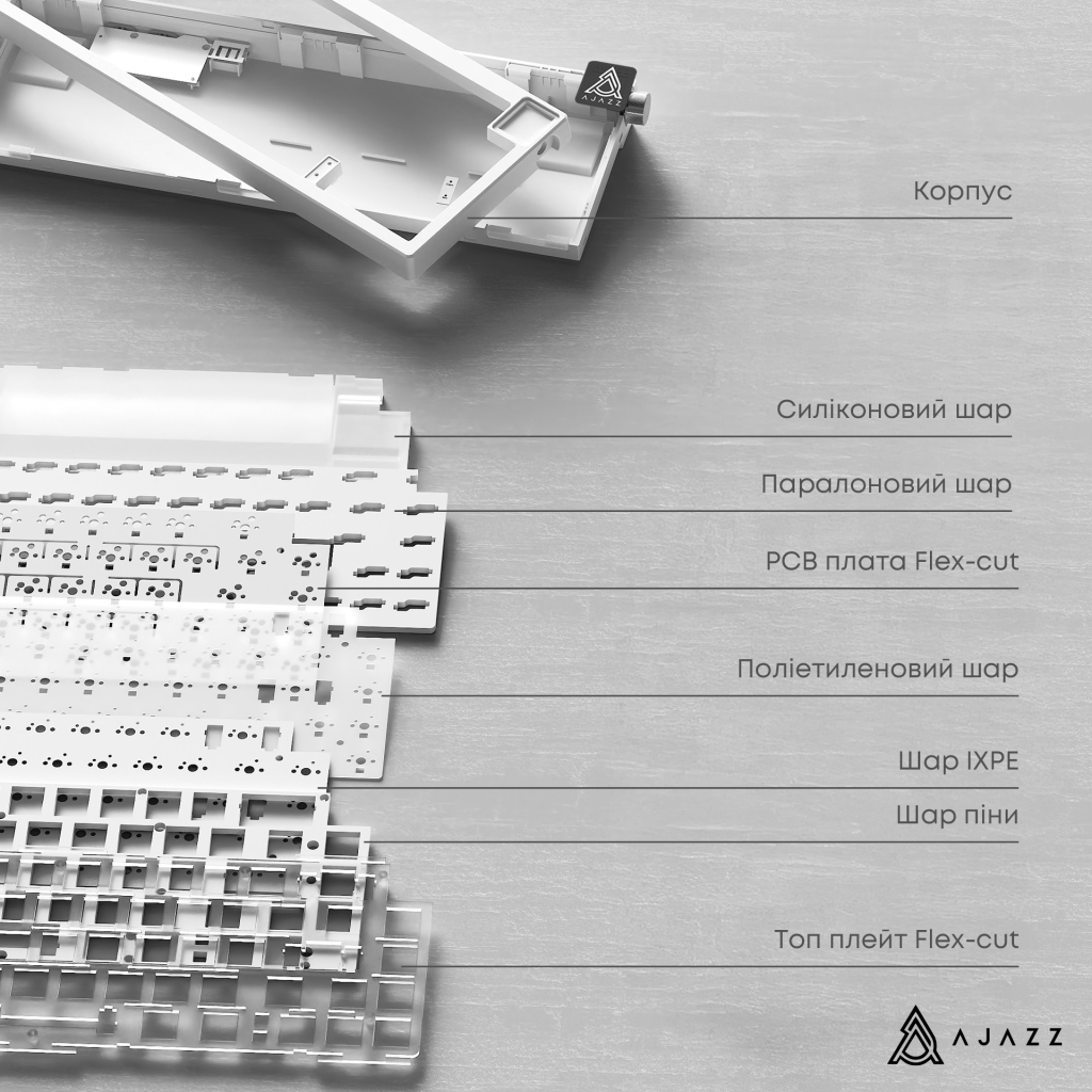 Клавіатура Ajazz AK650 Day Dream Switch Gradient USB UA Black (AK650-DD-BG)