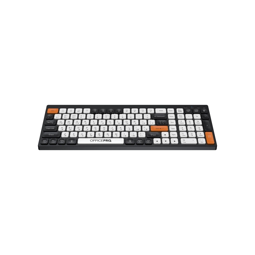 Клавіатура OfficePro SK985BO Bluetooth/Wireless UA Black/White (SK985BO)
