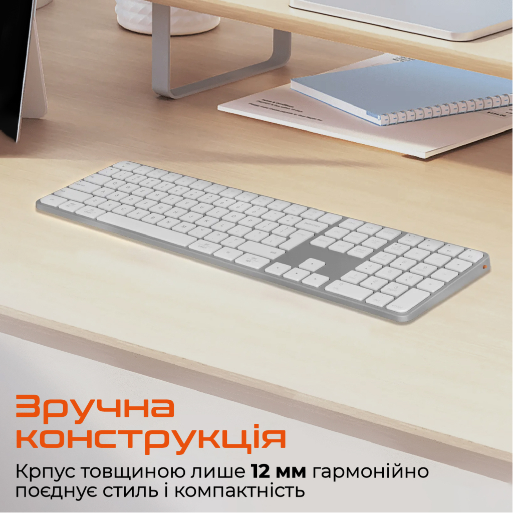 Клавіатура Meetion K230 Bluetooth/Wireless Black (MT-K230MW-A-RUA)