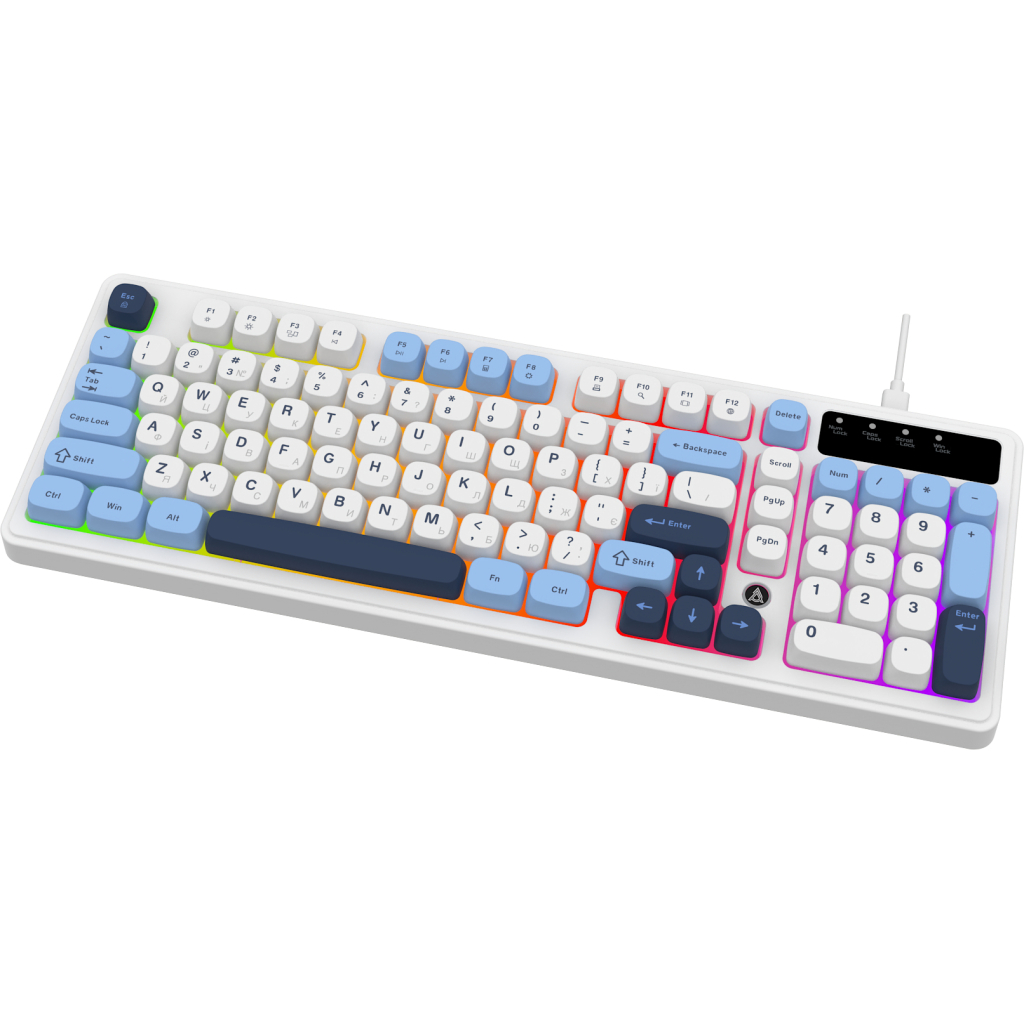 Клавіатура Ajazz AF98 USB UA White/Blue (AF98-GB)