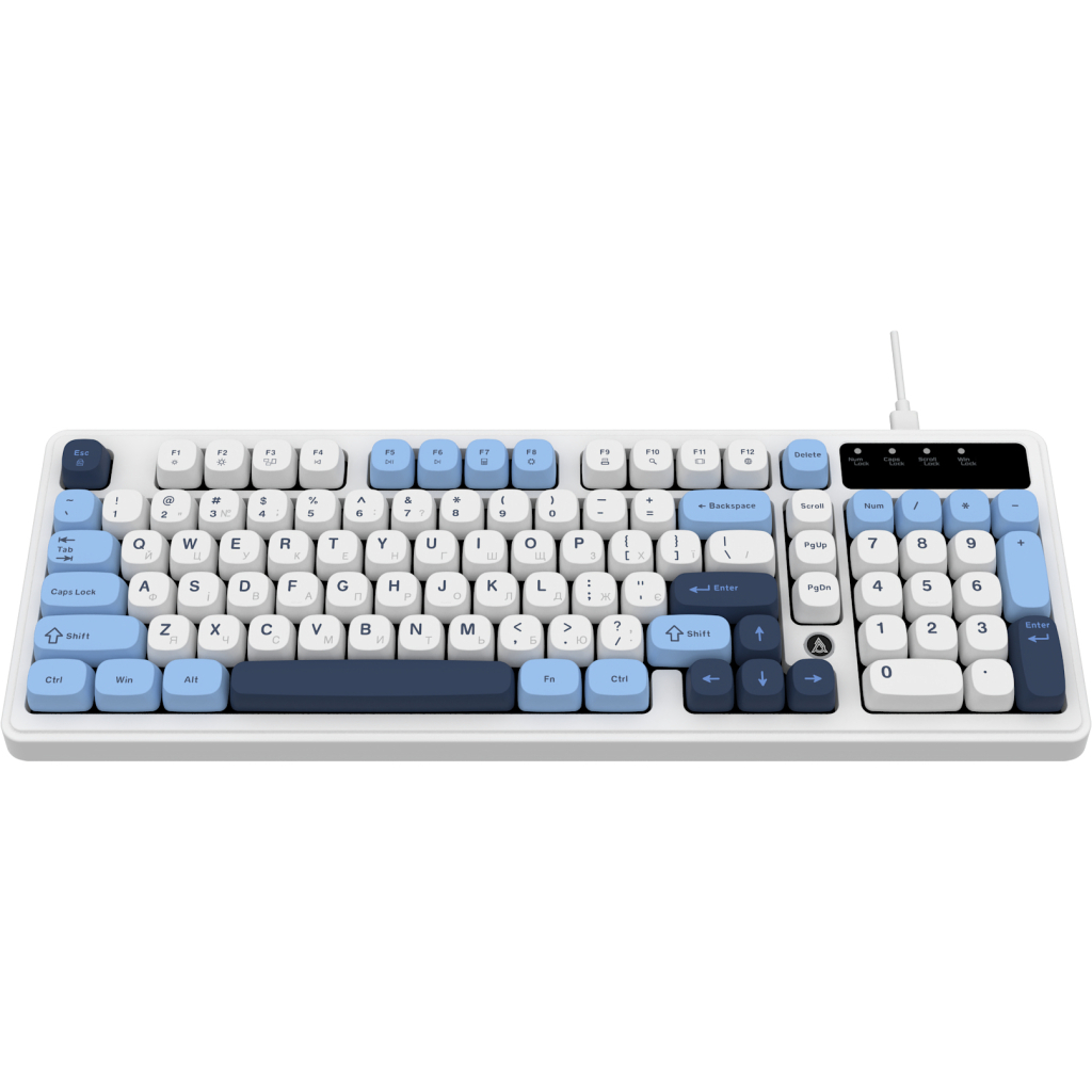 Клавіатура Ajazz AF98 USB UA White/Blue (AF98-GB)