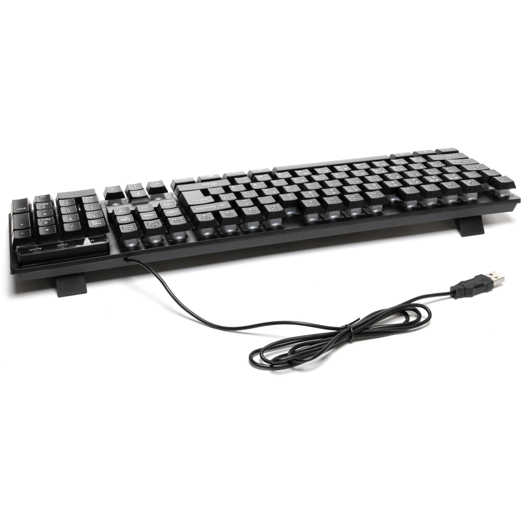 Клавіатура Hölmer K-01GS RGB Backlight USB UA Black (K-01GS)