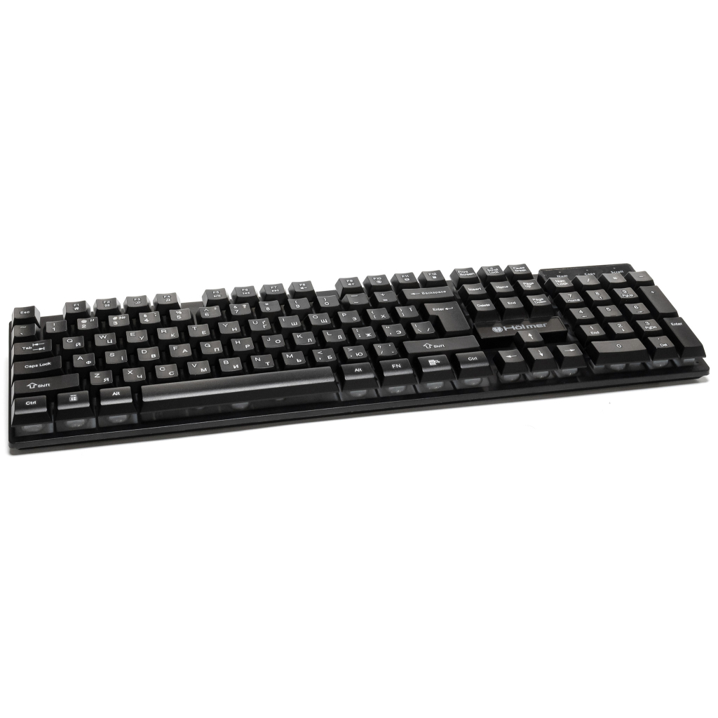 Клавіатура Hölmer K-01GS RGB Backlight USB UA Black (K-01GS)