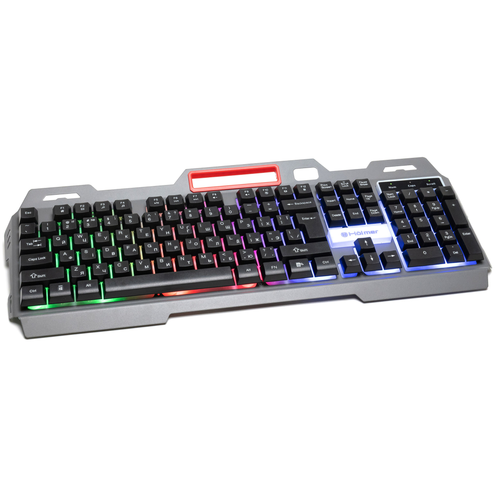 Клавіатура Hölmer K-02GS RGB Backlight USB UA Black (K-02GS)