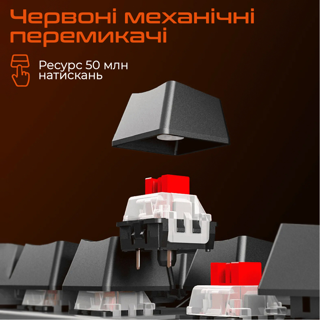 Клавіатура Meetion MK009 Pro Red Switch USB Type-C Black (MT-MK009Pro-W-RUA)