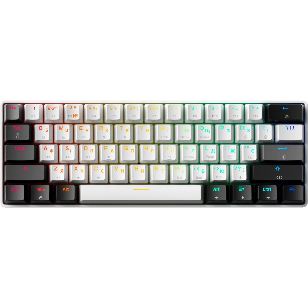 Клавіатура GamePro Genesis Infinity MK130BW Outemu Swithes USB White (MK130BW)