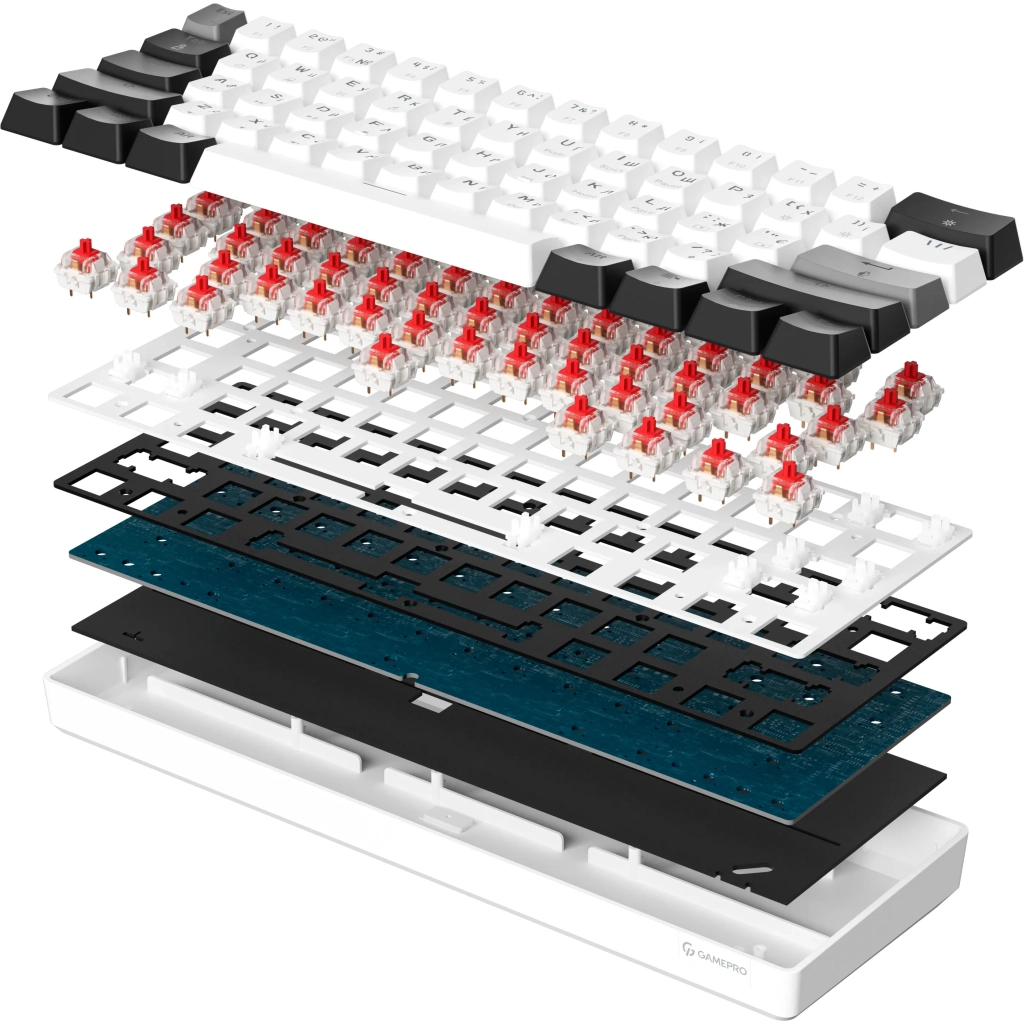 Клавіатура GamePro Genesis Infinity MK130BW Outemu Swithes USB White (MK130BW)