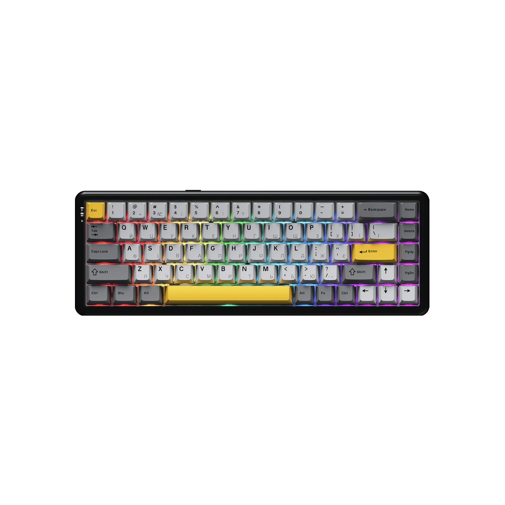 Клавіатура Ajazz AK680 MAX (8+8K) Magnetic Switch RGB Wireless/Bluetooth/USB Black (AK680-M-BGY-A)
