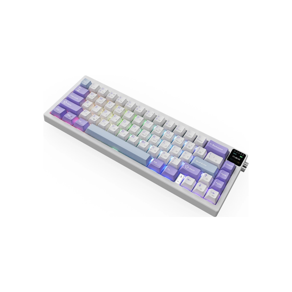 Клавіатура Ajazz AK650 Flying Fish Switch Purple RGB USB/Wireless/Bluetooth UA Purple (AK650-FF-PWB)