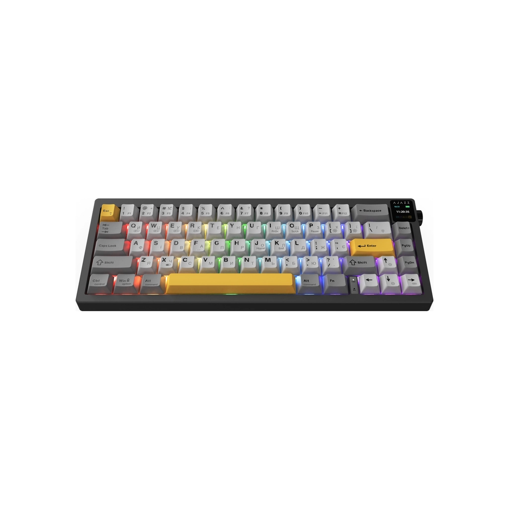 Клавіатура Ajazz AK650 Flying Fish Switch Black RGB USB/Wireless/Bluetooth UA Black (AK650-FF-BGY)