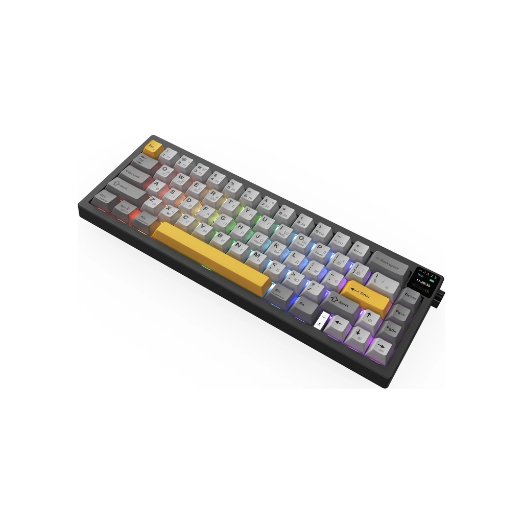 Клавіатура Ajazz AK650 Flying Fish Switch Black RGB USB/Wireless/Bluetooth UA Black (AK650-FF-BGY)