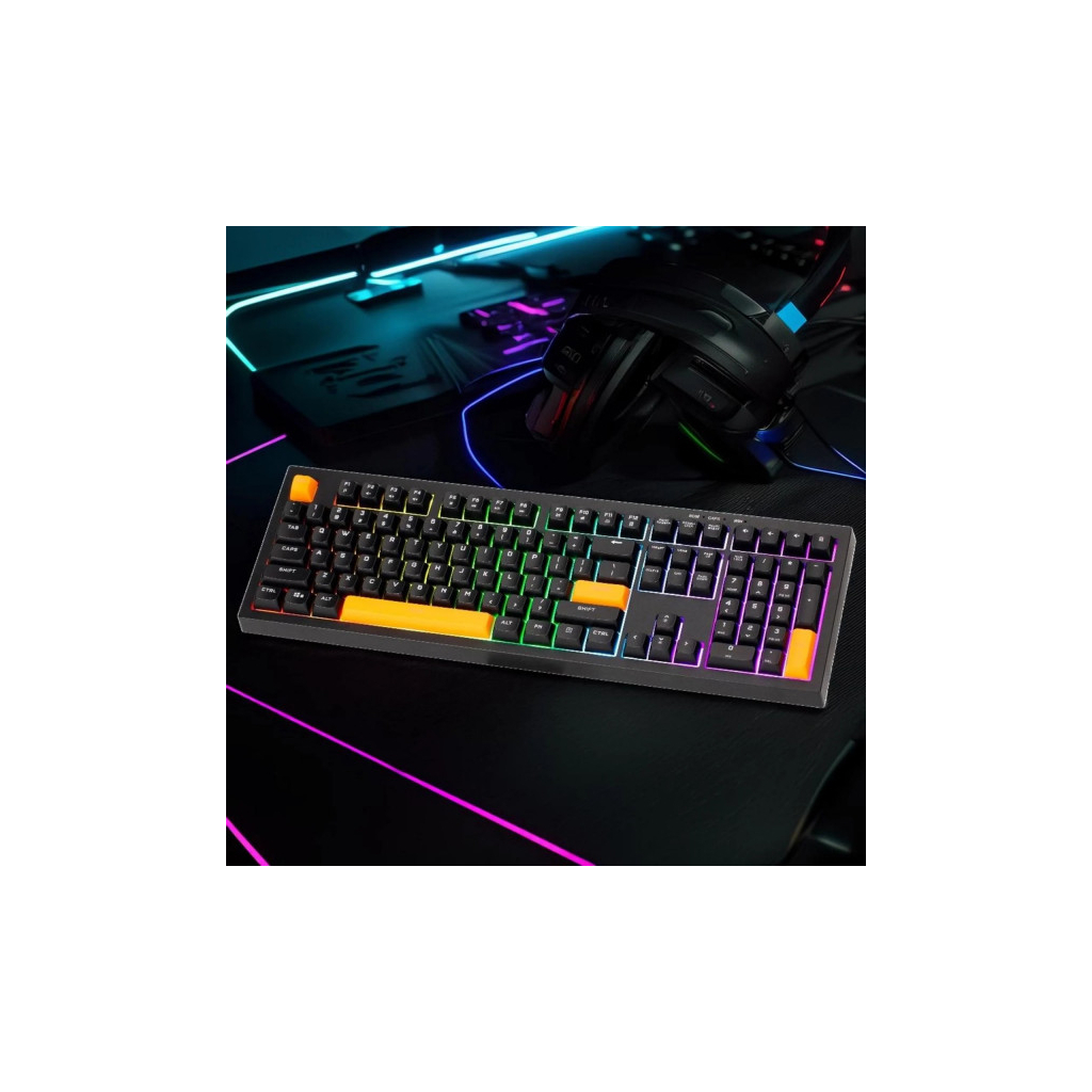 Клавіатура Xtrike ME ME KB-512 LED USB UA Black (KB-512BKUA)