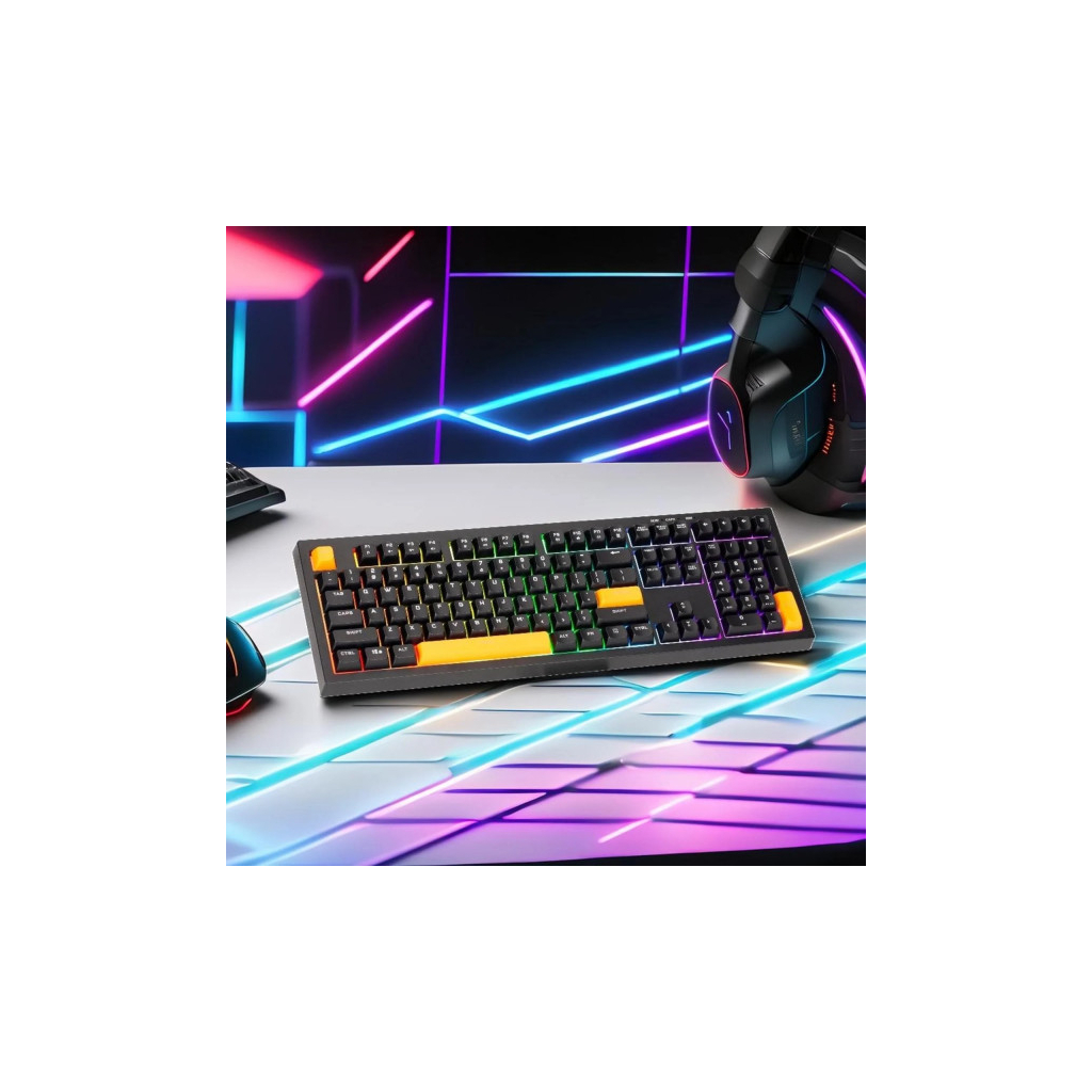 Клавіатура Xtrike ME ME KB-512 LED USB UA Black (KB-512BKUA)