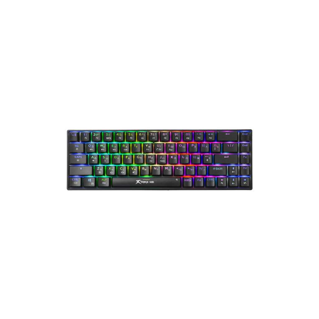 Клавіатура Xtrike ME GK-995W RGB Wireless/Bluetooth UA Black (GK-995WBKUA)