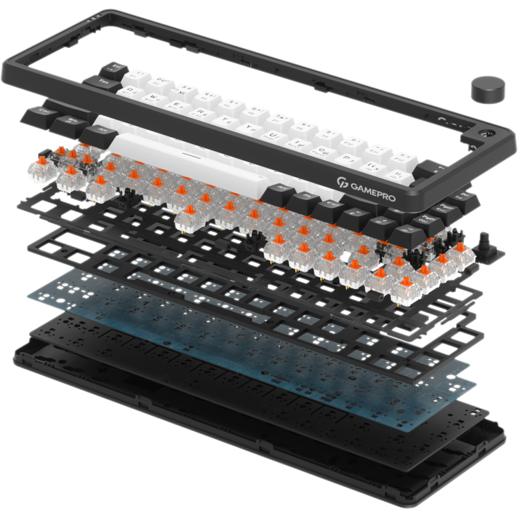 Клавіатура GamePro Asgard Valhalla MK210B Pro 65 RGB Wireless/Bluetooth/USB Black (MK210B Pro)