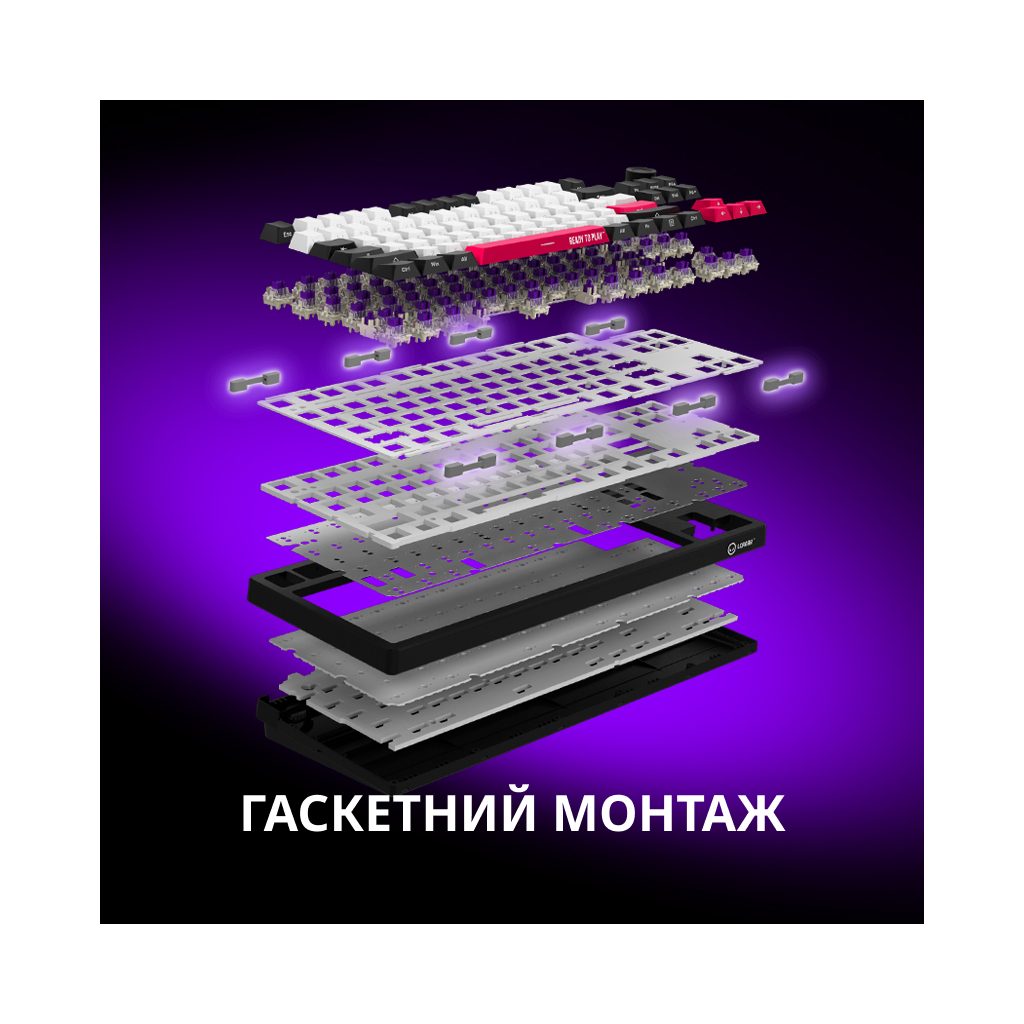 Клавіатура Lorgar KBP70TKLW Wireless TKL Mechanical Pro UA Black/Yellow (LRG-KBP70TKLW-YL-US)