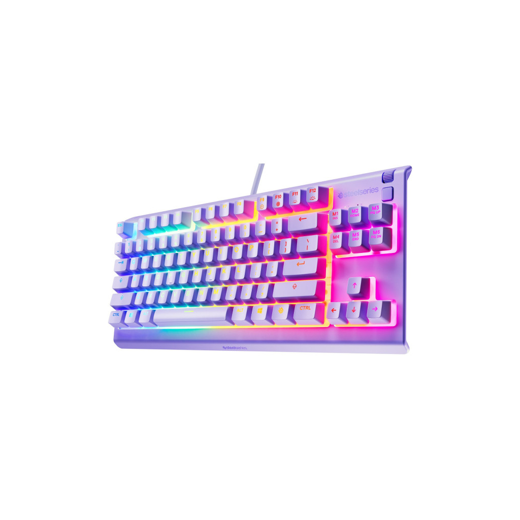 Клавіатура SteelSeries Apex 3 TKL USB UA Lavender (64940)