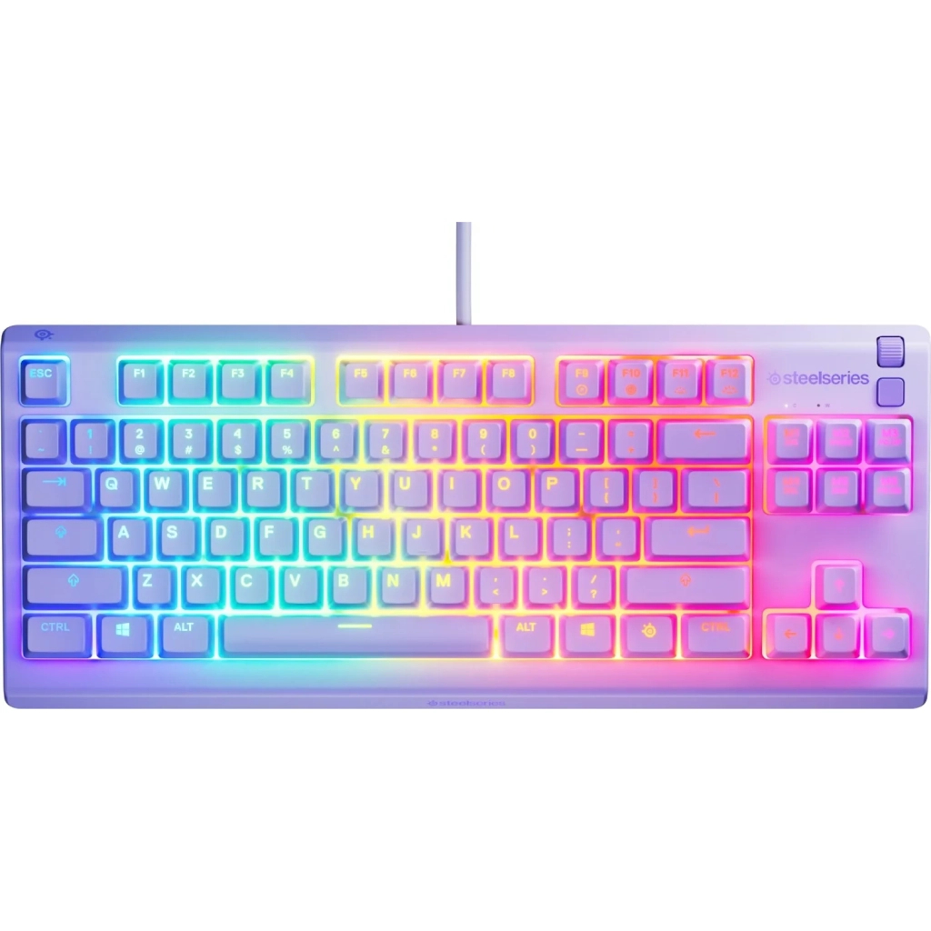 Клавіатура SteelSeries Apex 3 TKL USB UA Lavender (64940)